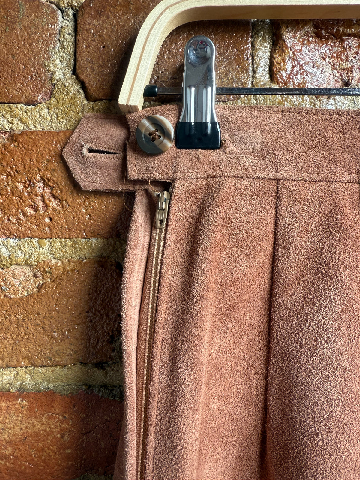 Archive 1960's Brown Suede Skirt
