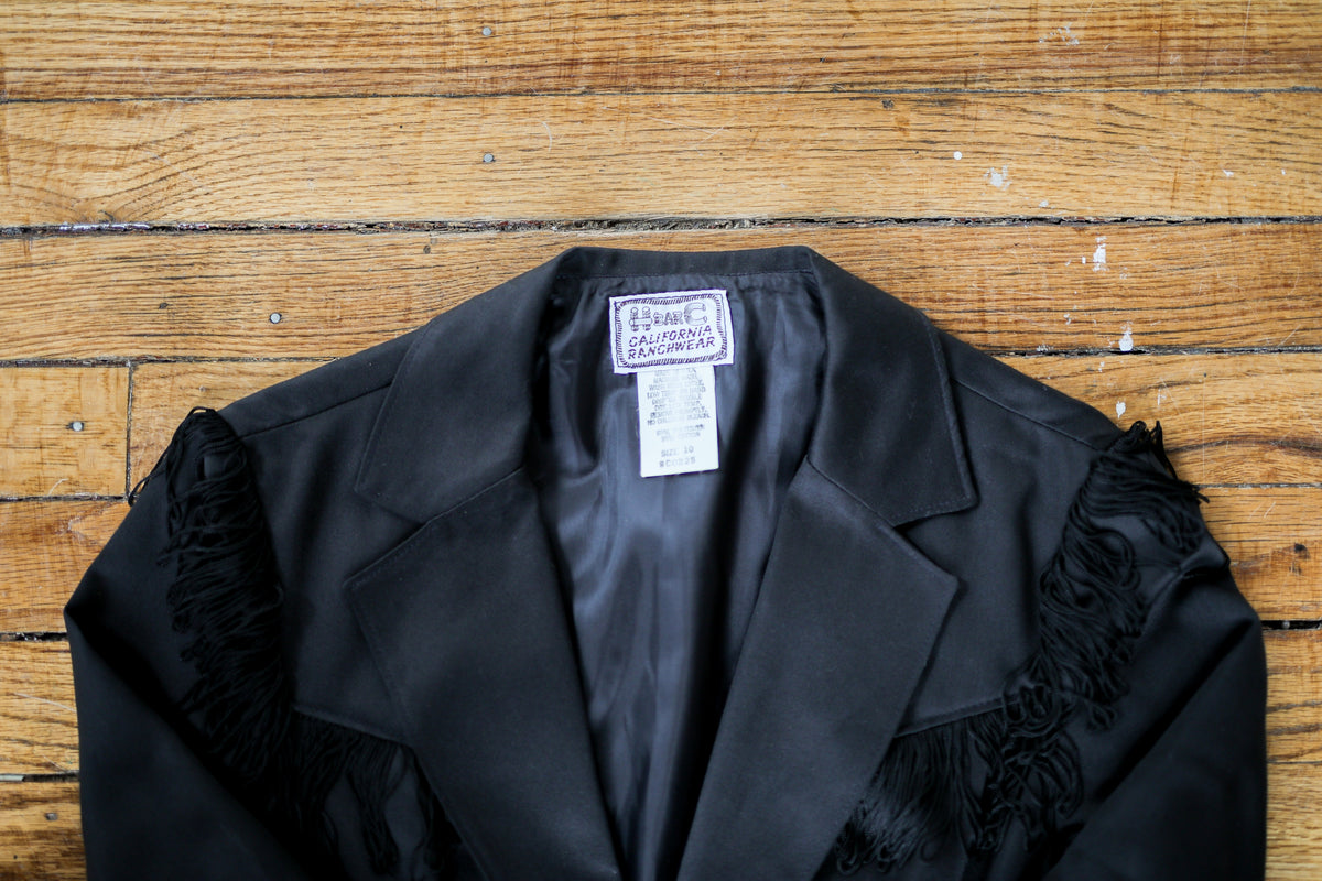 1970'S RODEO BLAZER WITH FRINGE SMALL / MEDIUM