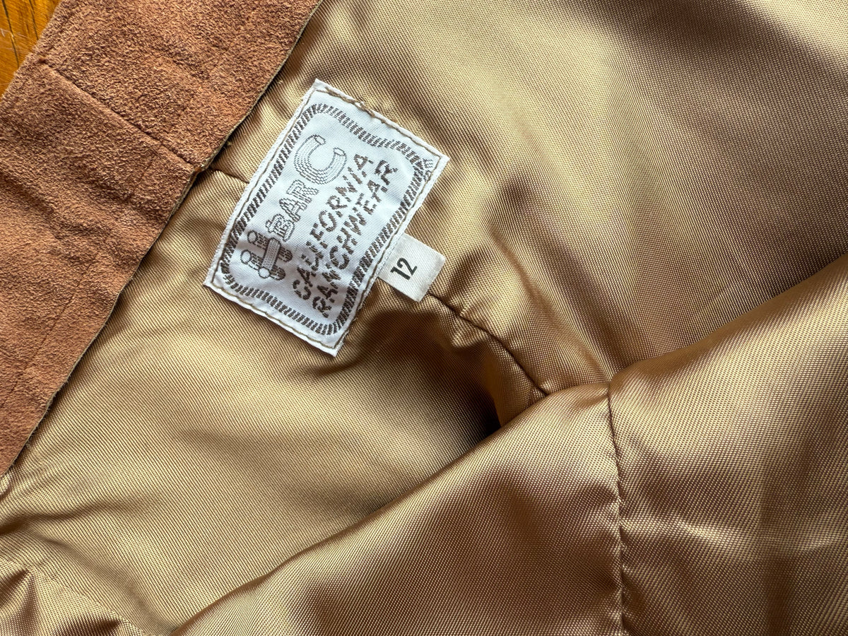 Archive 1960's Brown Suede Skirt