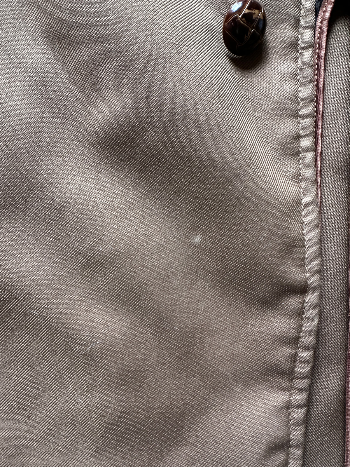 1960/70’S MENS LONG SHEARLING COLLAR OVER COAT - LARGE